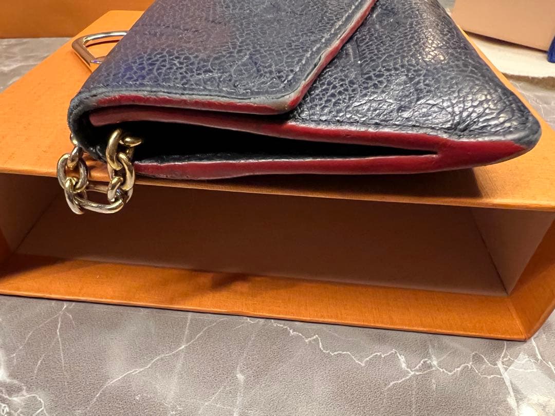 LOUIS VUITTON ルイヴィトン アンプラントネイビーカードケース