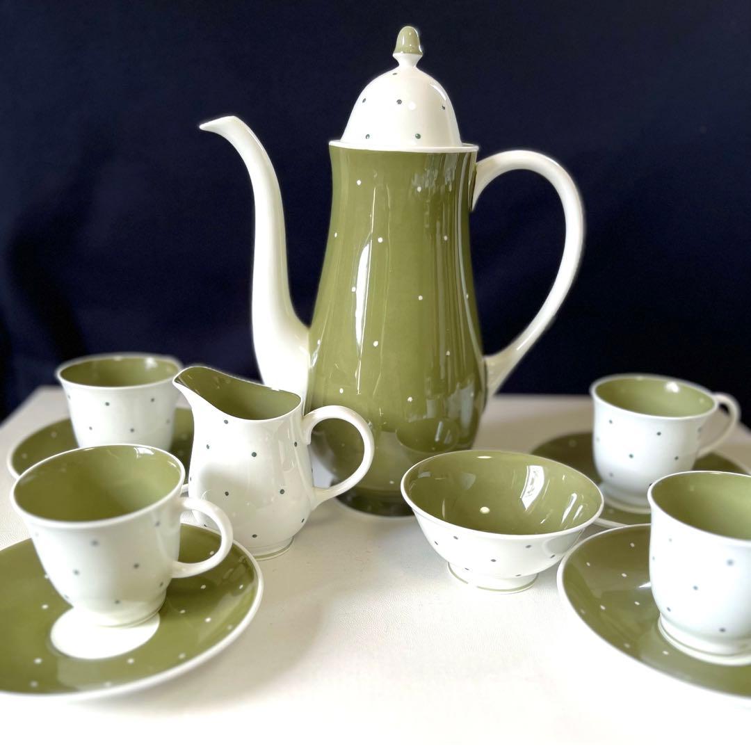 スージークーパー  ポルガドット　グリーン　ポットセット