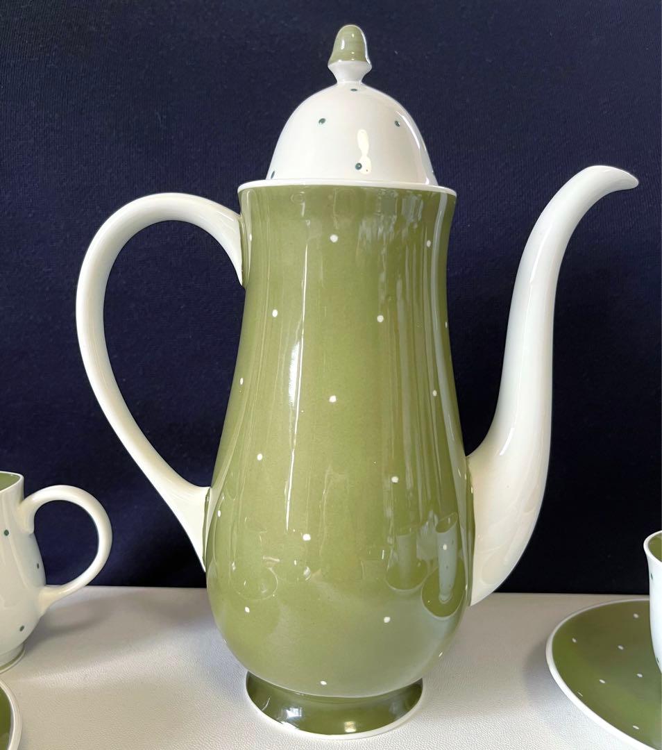 スージークーパー  ポルガドット　グリーン　ポットセット