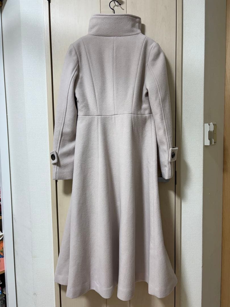 rienda25オーバーネックシンデレララインコート SリエンダBEG 新品