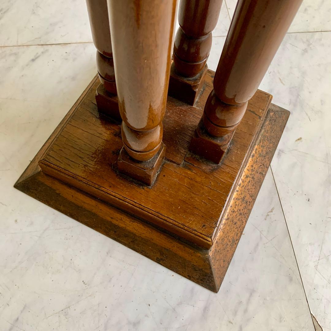 ヴィンテージ 木製 サイドテーブル レトロ 喫茶店 カフェテーブル ②