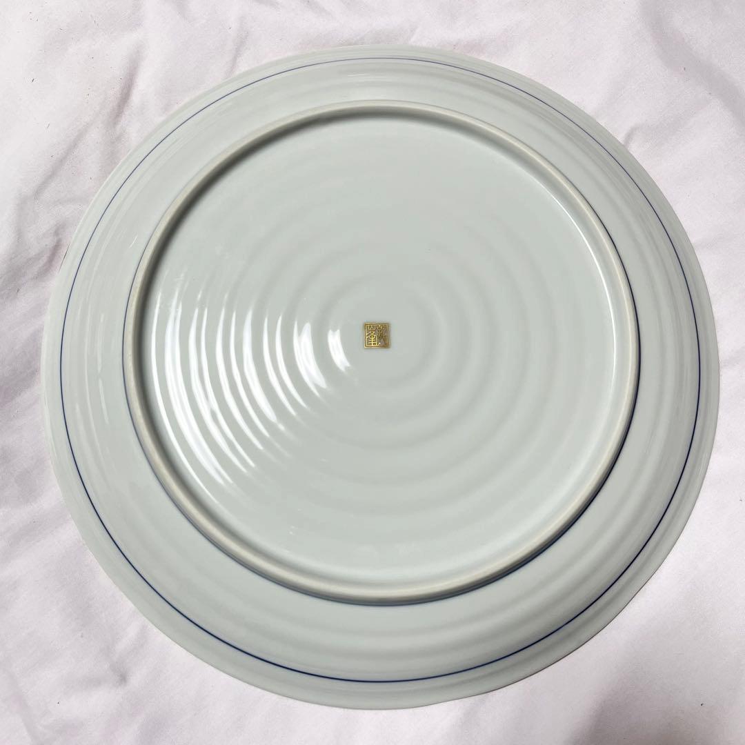 龍峰窯　三洋陶器　金彩祥瑞　2枚セット　高級 桐箱入　和食器　金縁　大皿　美濃焼