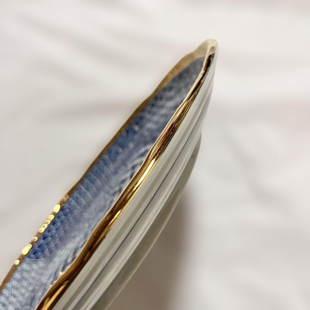 龍峰窯　三洋陶器　金彩祥瑞　2枚セット　高級 桐箱入　和食器　金縁　大皿　美濃焼