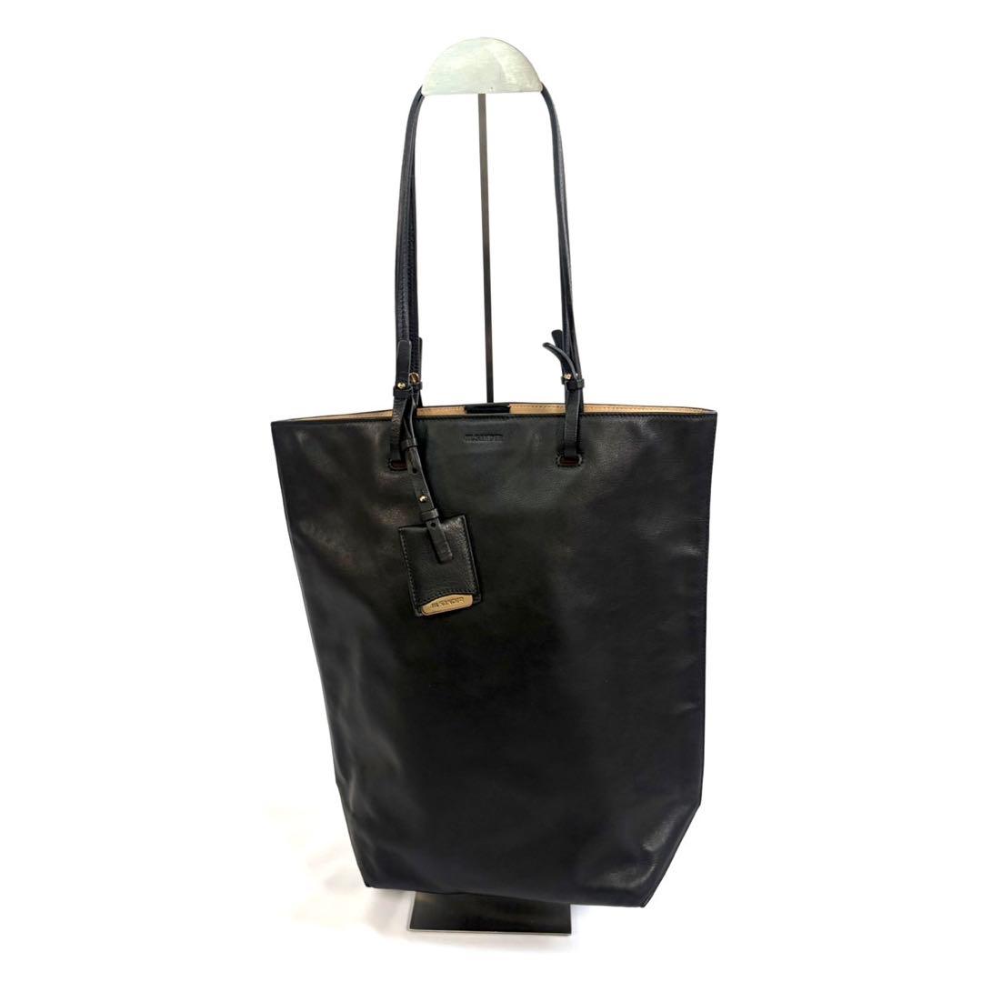 ジルサンダー トートバッグ　ブラック　レザー　JIL SANDER