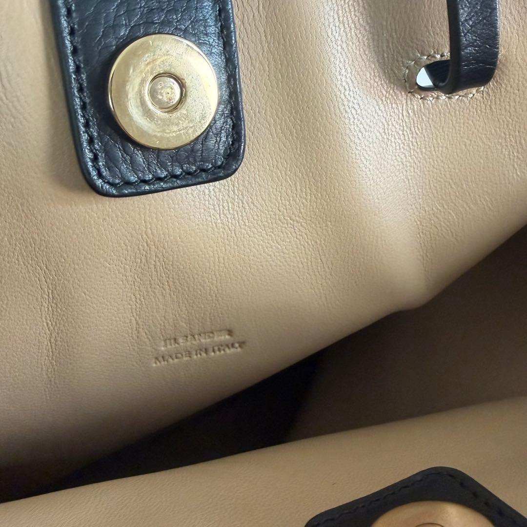 ジルサンダー トートバッグ　ブラック　レザー　JIL SANDER