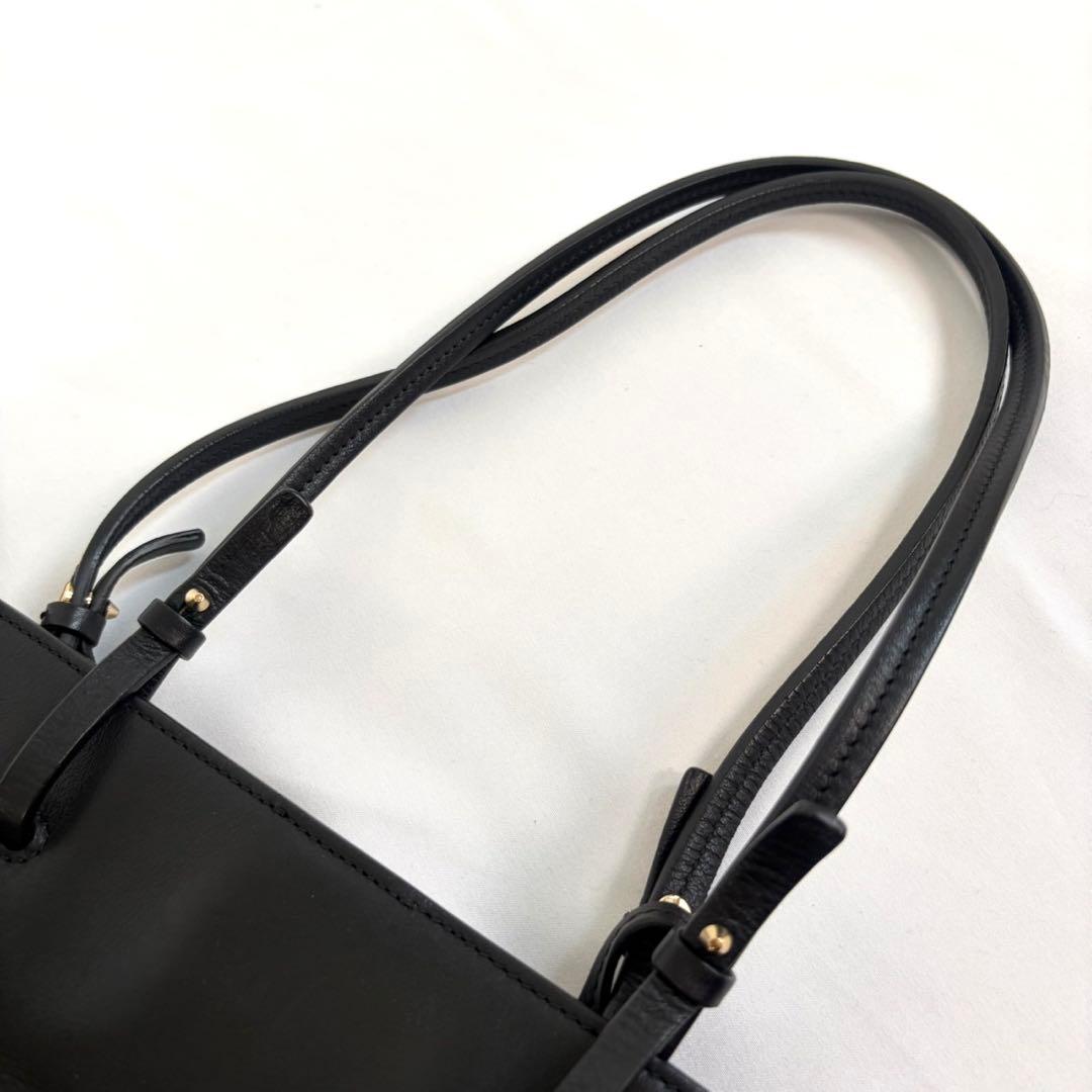 ジルサンダー トートバッグ　ブラック　レザー　JIL SANDER