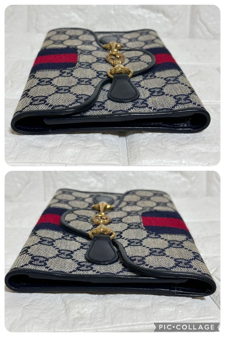 【超レア・美品】GUCCIシェリーライン　クラッチウォレット　GG 財布