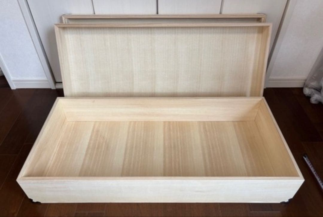 美品★桐の衣装箱　着物・和服・衣装　桐ダンス2段　昭和レトロ