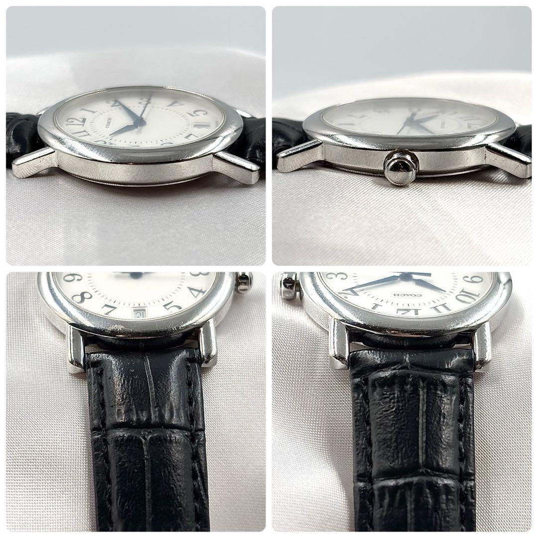 稼働品 COACH コーチ 腕時計 メンズ クォーツ シルバー y2k 0029