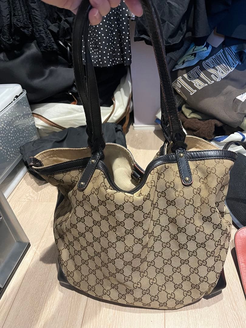 Gucci トートバッグ ベージュ/ブラウン