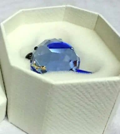 スワロフスキー コンゴウインコ ブルー 置物 バード 鳥 インコ 青