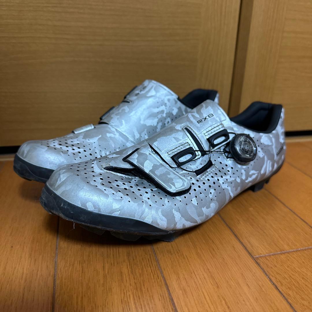 シマノ　SH-RX800 SPD シルバー 42サイズ(26.5cm) グラベル