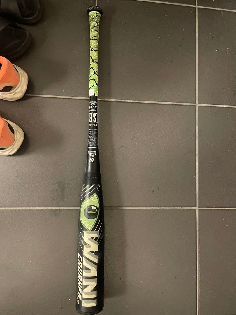 Marucci ワニクラッシャー軟式少年バット 黒/緑