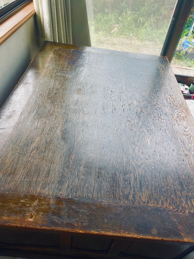 引取希望相談 希少 京都 両袖文机 アンティーク ローデスク　骨董 座机 デスク
