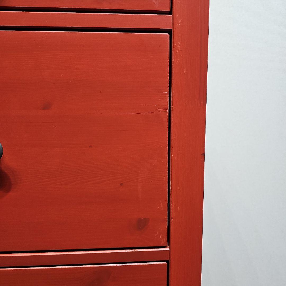 東京23区内送料無料 IKEA 廃盤 収納 タンス 赤