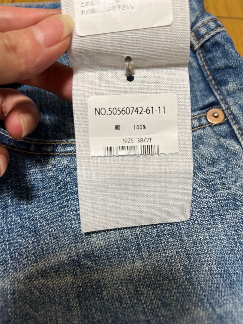 未使用タグ付き　45r デニム ライ麦デニムのシャルロット5