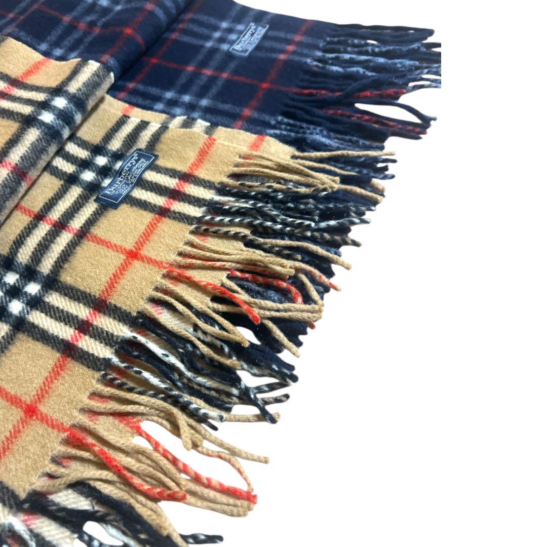 C*S様 ２枚セット　極美品　Burberry カシミア100% ノバチェック