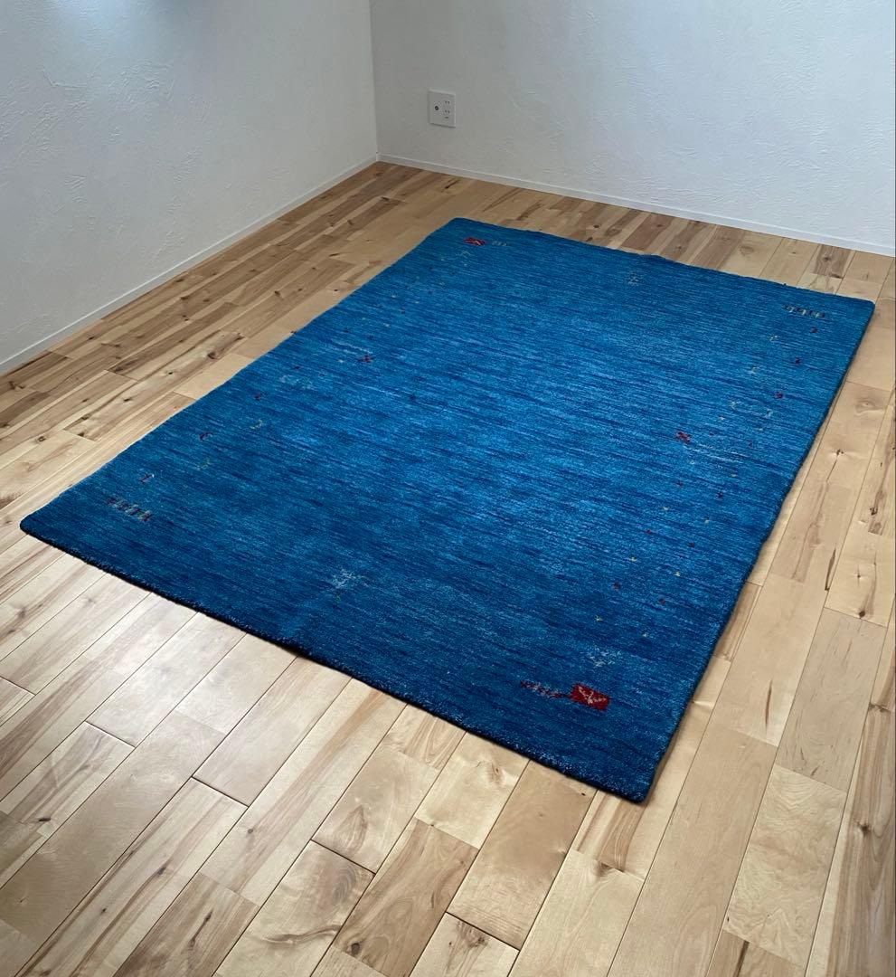 ギャッベ　ラグ140×200cm インド産ウールRugvista ギャべ