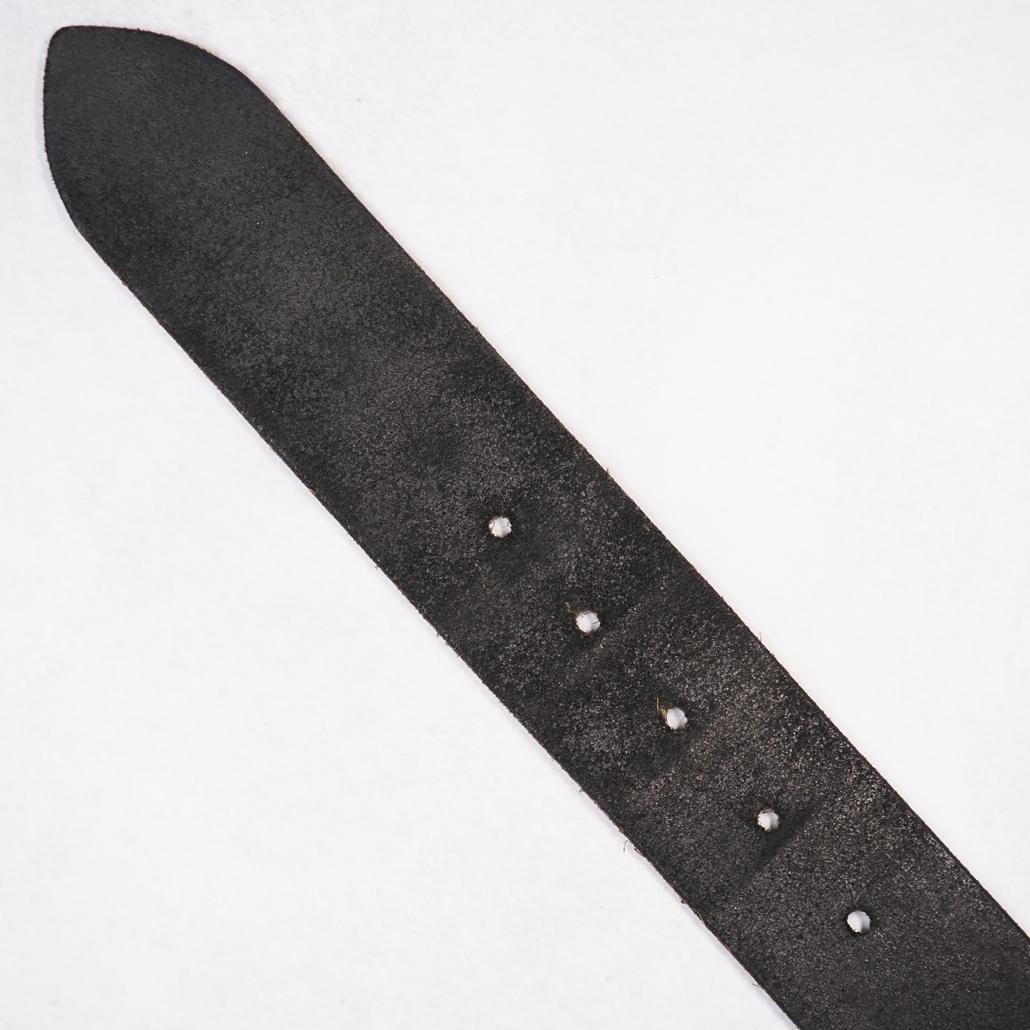 現行モデル RRL ディストレスト レザー ベルト ブラック 30