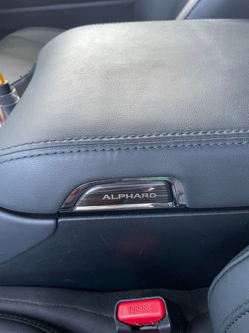 30後期ALPHARD 黒色インテリアパネルカバー 7点セット