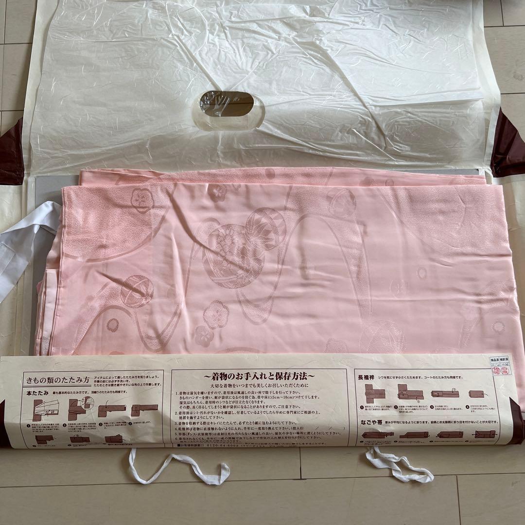 【再値下げ】一蔵　振袖　帯セット　薔薇　ピンク色