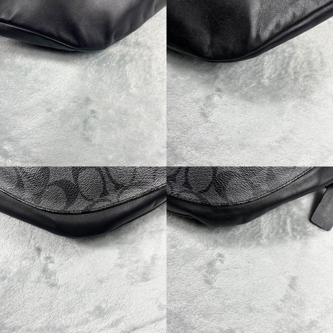 Coach コーチ ボディバッグ シグネチャー ブラック 黒 斜め掛け◎