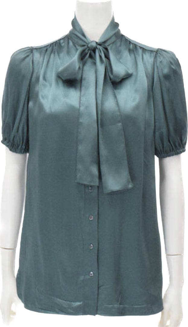 ：DOLCE&GABBANAドルチェアンドガッバーナ シルク 38 グリーン