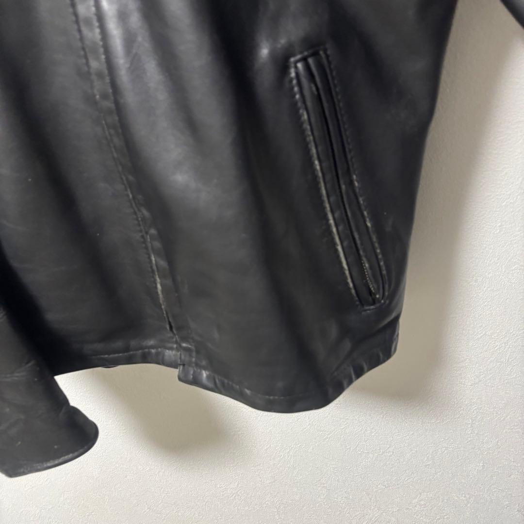人気✨schott 641 レザージャケット　シングルライダース　本革　40 黒