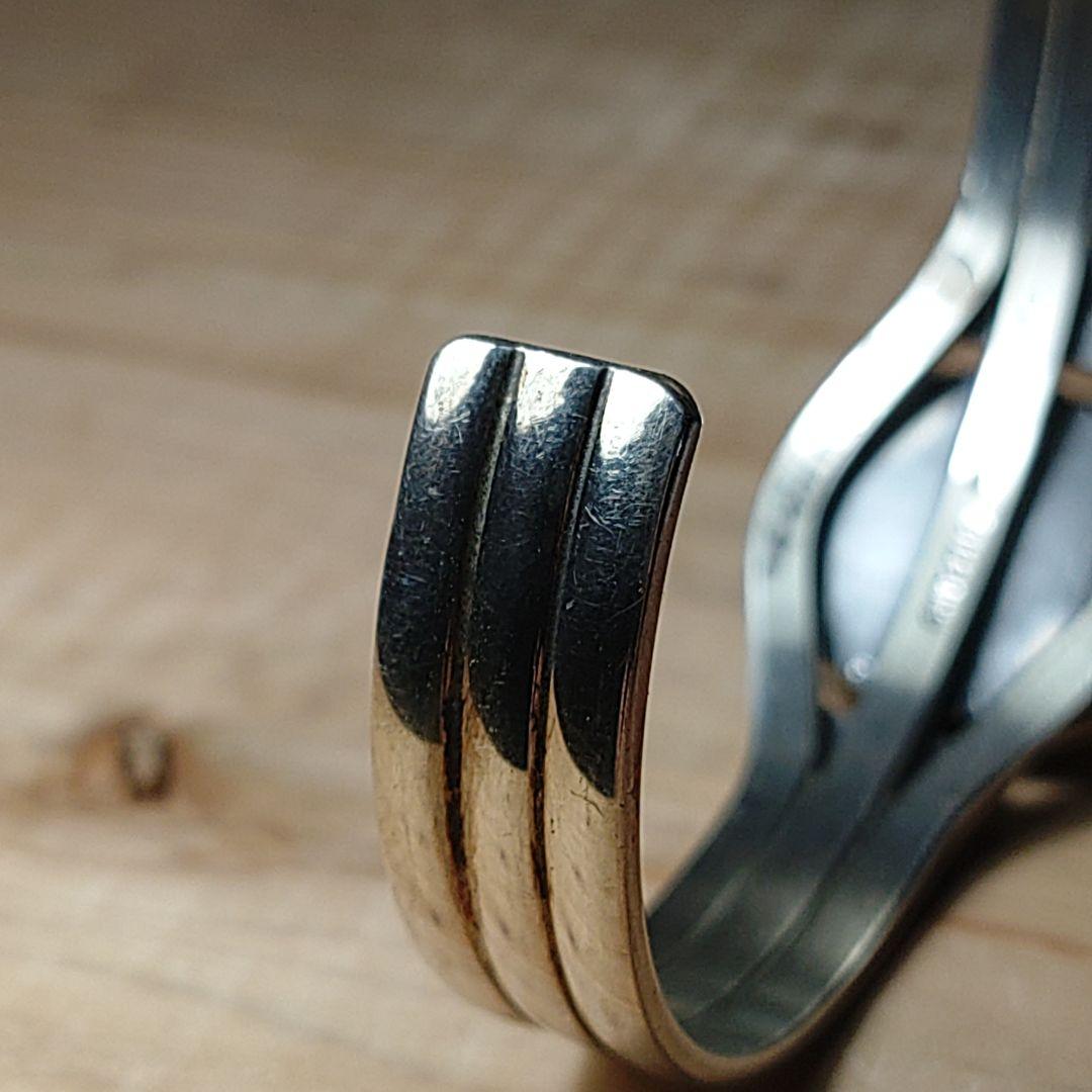 最終価格ナバホ族ターコイズシルバーバングルデルバートバンデバーVandever銀