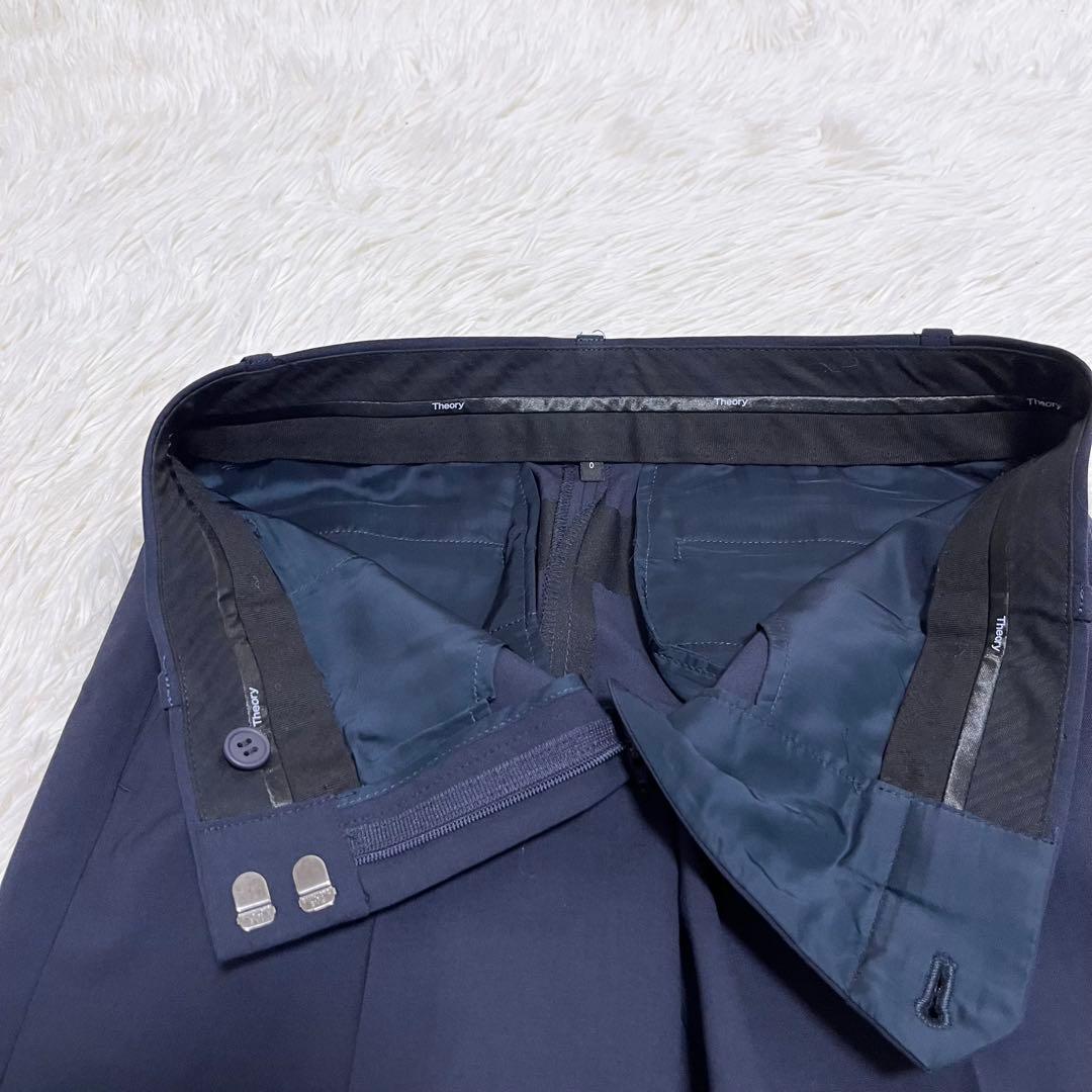 Theory パンツ セットアップ Tailor ネイビー 総裏地 S