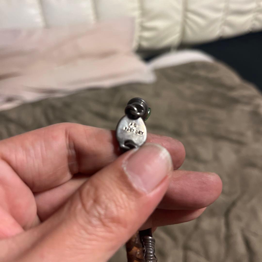 あるじゃん　レザー編み込みブレスレット