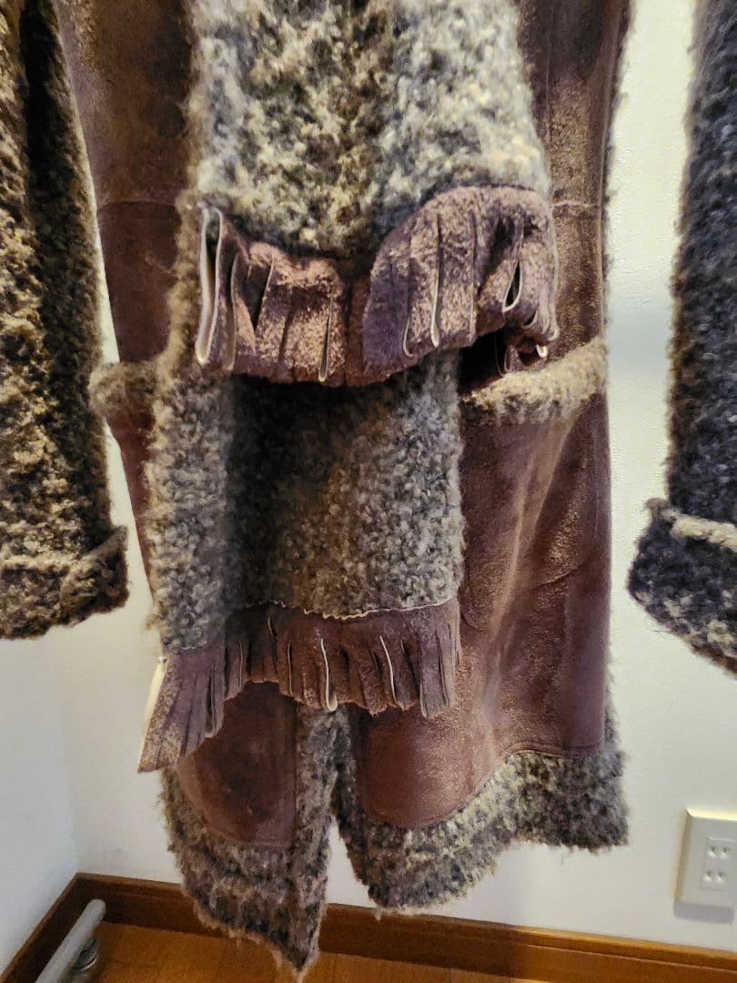 イタリア製ブランドARTICO羊革ロングコート