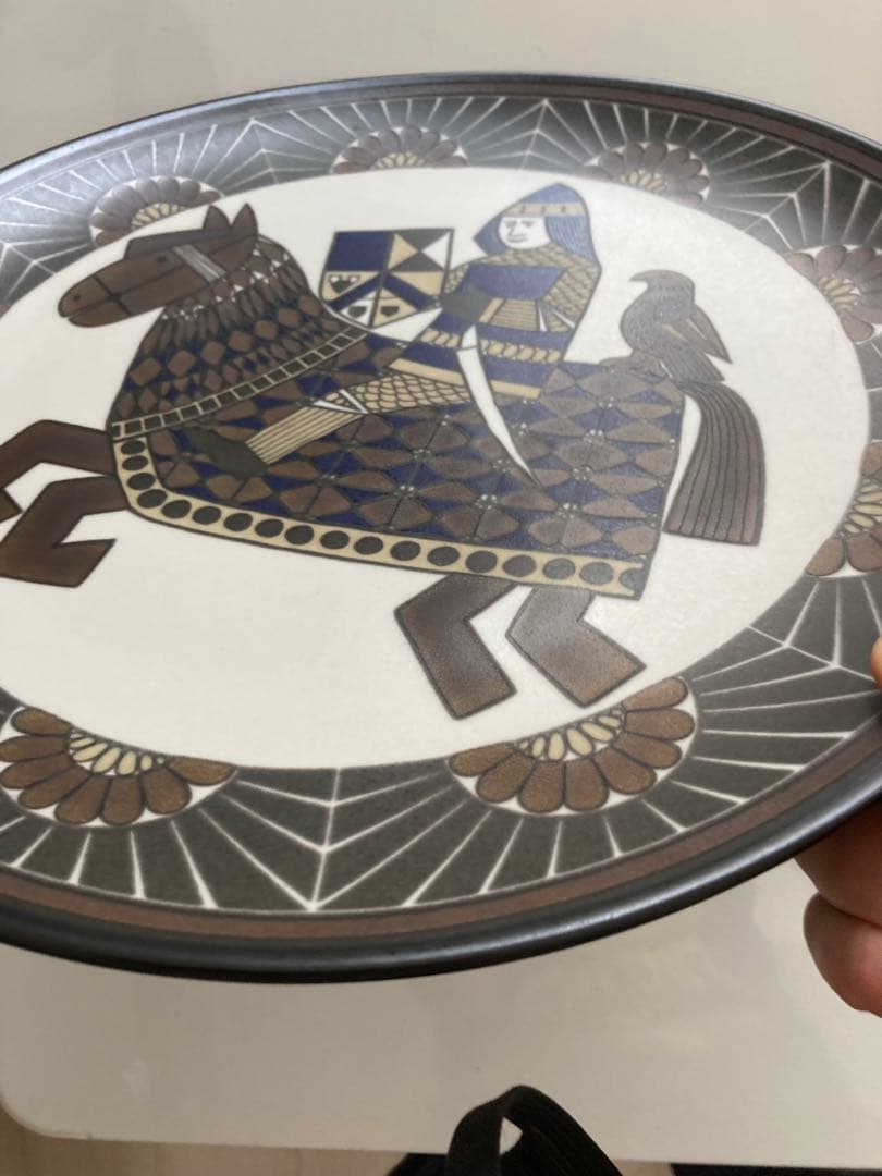 レア！ARABIA アラビアRitari ライヤ・ウォシッキネン 大皿 騎士