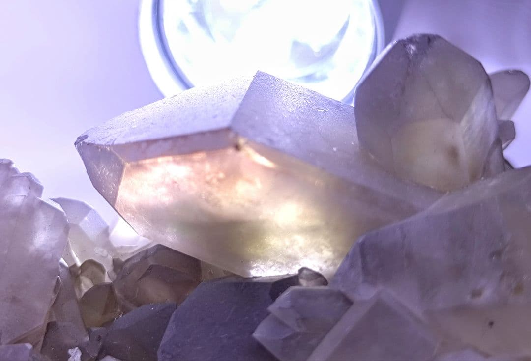 スモーキーシトリン　クラスター　（小）浄化　魔除け　厄除け　金運　ゼウスクォーツ