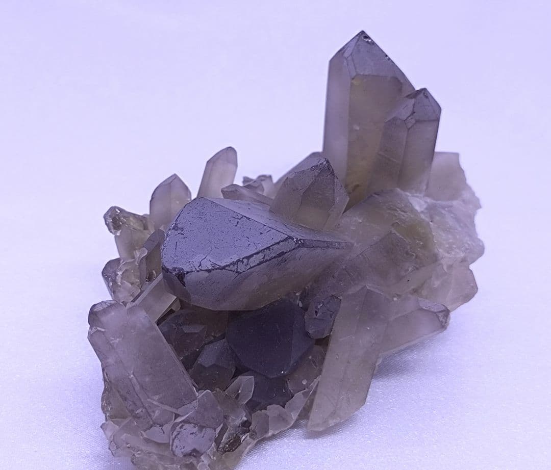 スモーキーシトリン　クラスター　（小）浄化　魔除け　厄除け　金運　ゼウスクォーツ