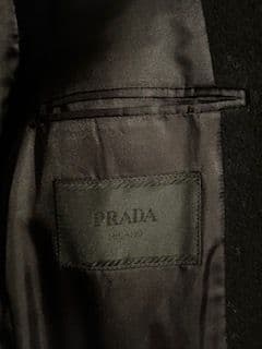 PRADA ブラック チェスターコート48