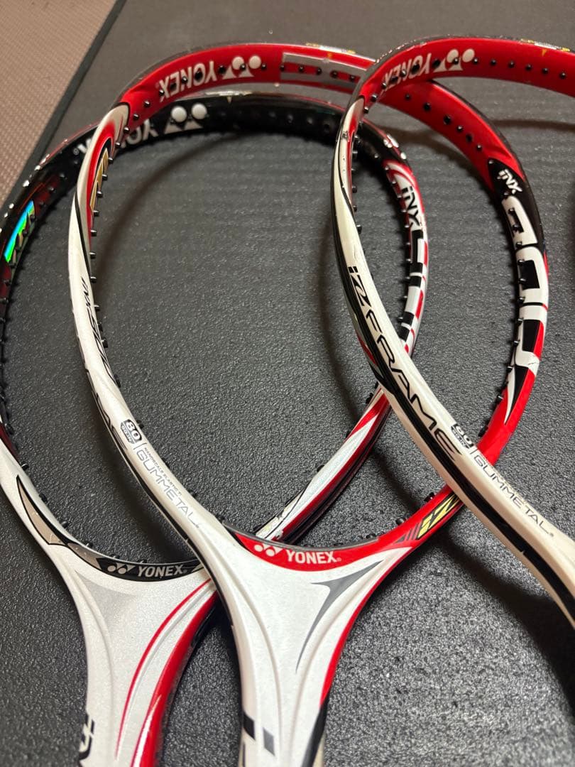 ソフトテニスラケットiNX900 計4本まとめ売り！　ヨネックス　アイネク