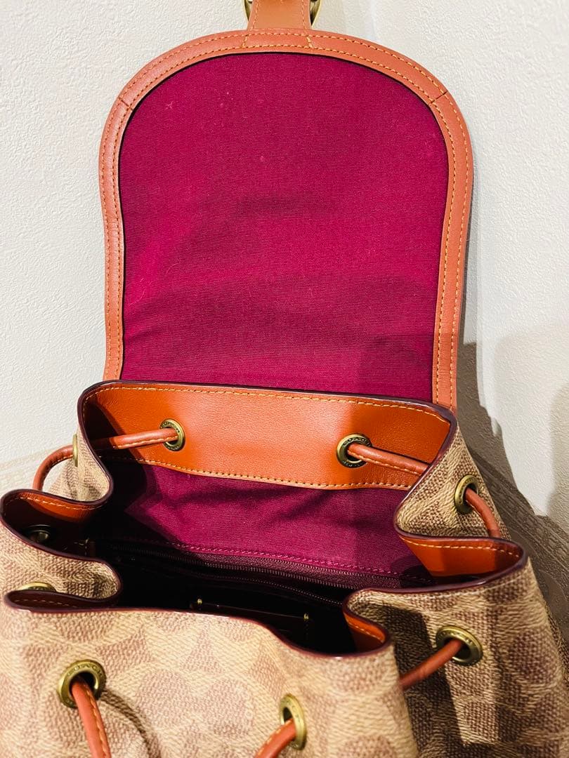 Coach リュック ベージュ/ブラウン