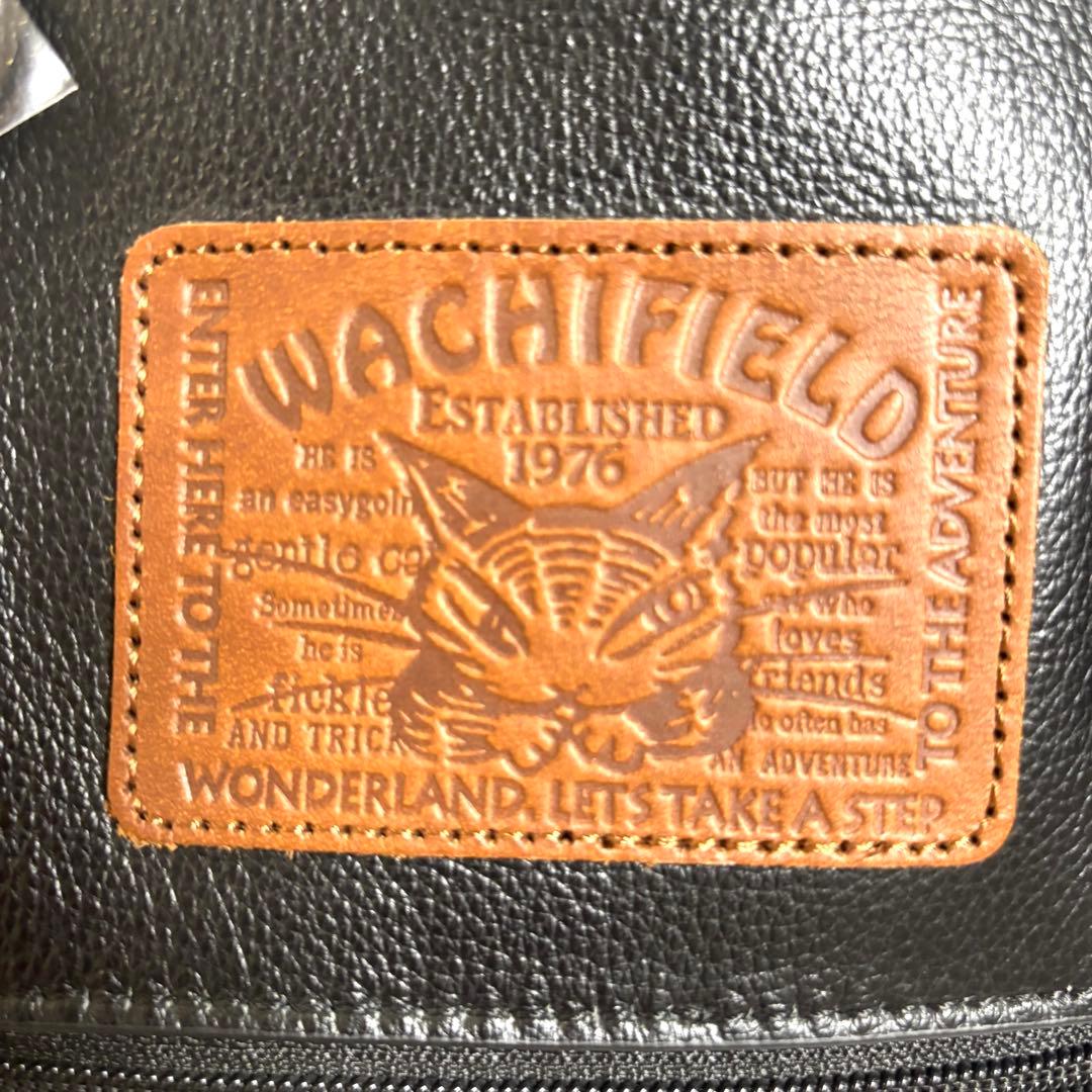 【未使用】わちふぃーるど　レザーリュック（黒）