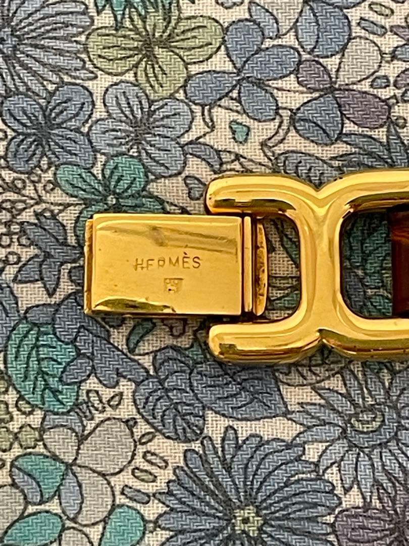 HERMÈS ブラウンレザーブレスレット（箱なし）