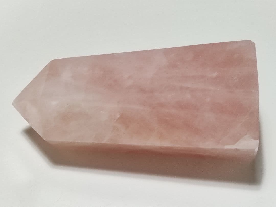 パワーストーン　天然石　ローズクォーツ　ポイント　600g　No.334