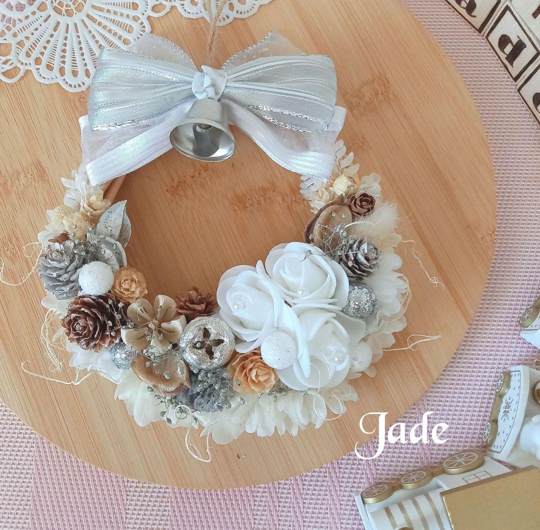 No143 ちっちゃいけど 存在感！ ホワイトクリスマスリース❄︎.2024