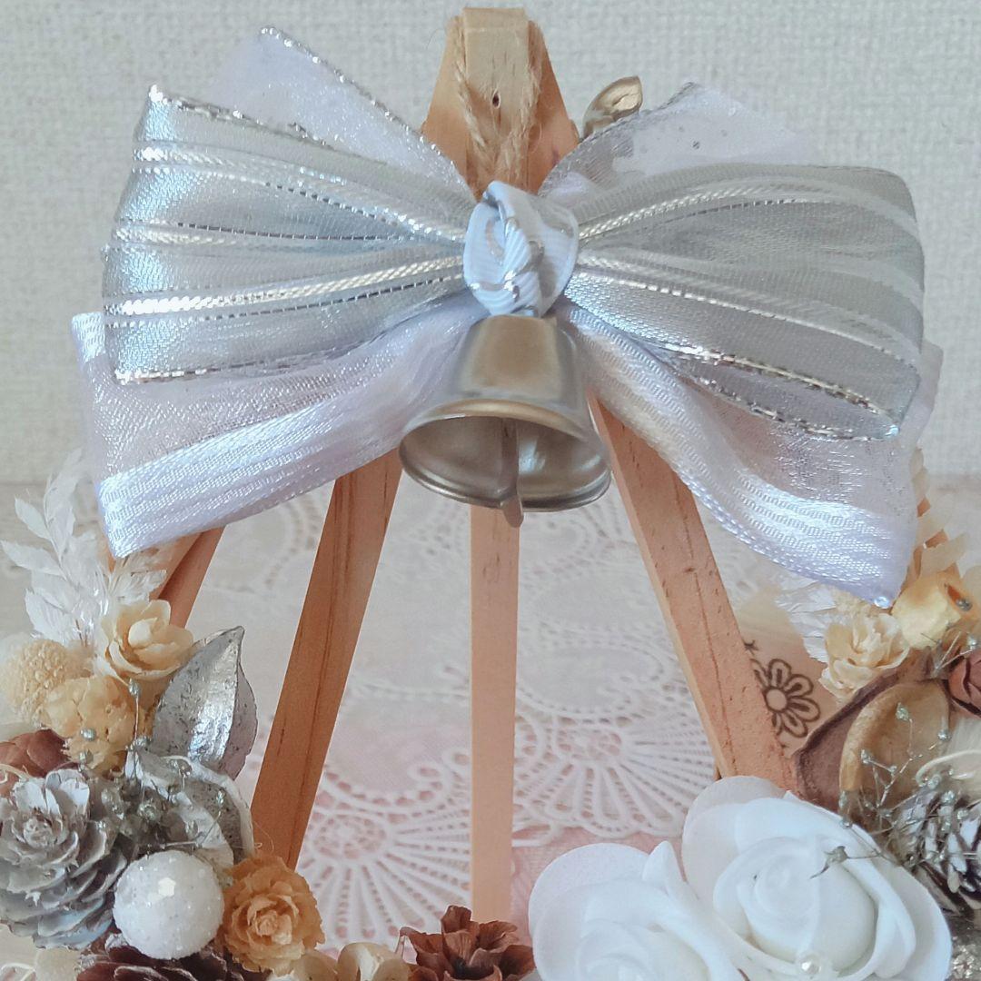 No143 ちっちゃいけど 存在感！ ホワイトクリスマスリース❄︎.2024