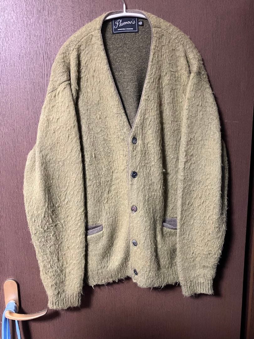 pherrow's モヘア　カーディガン　40