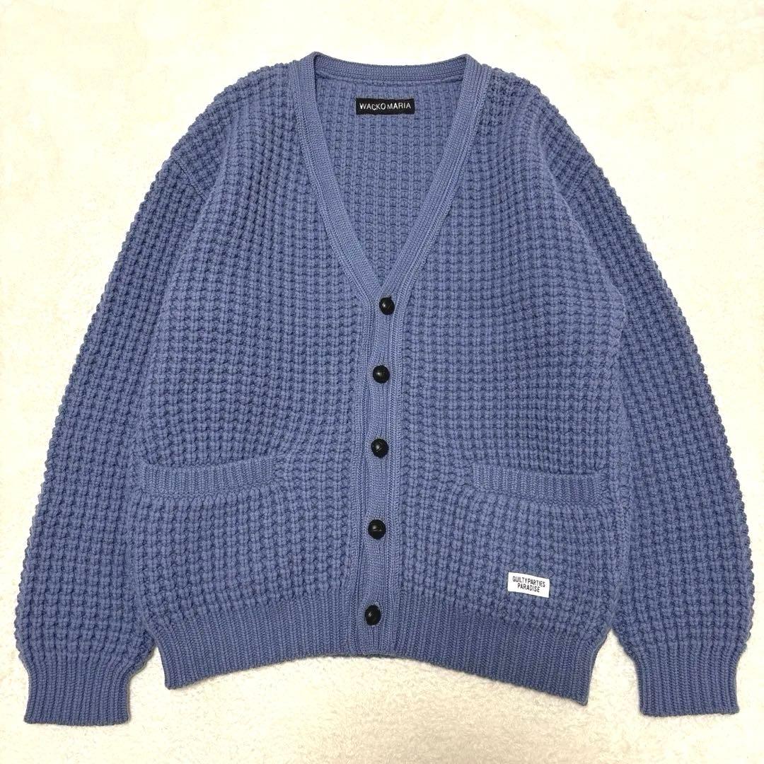 トップス WACKO MARIA 24AW WAFFLE KNIT CARDIGAN XL
