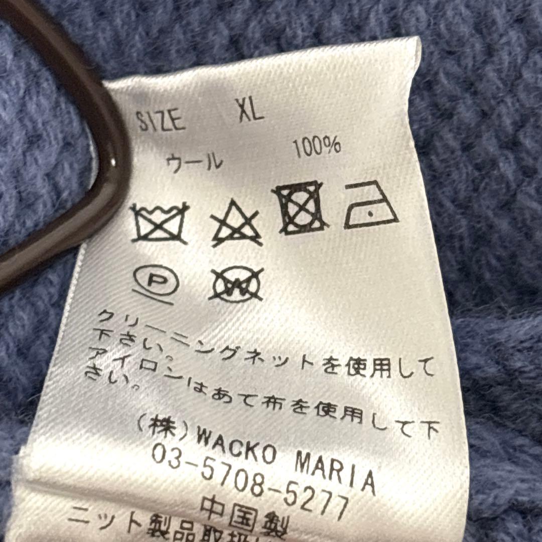 トップス WACKO MARIA 24AW WAFFLE KNIT CARDIGAN XL