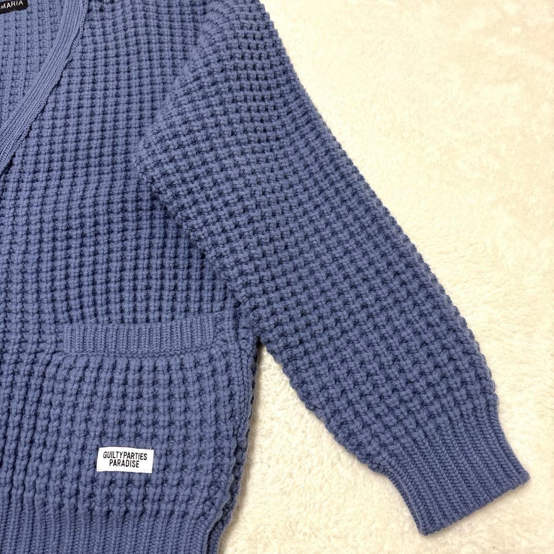 トップス WACKO MARIA 24AW WAFFLE KNIT CARDIGAN XL