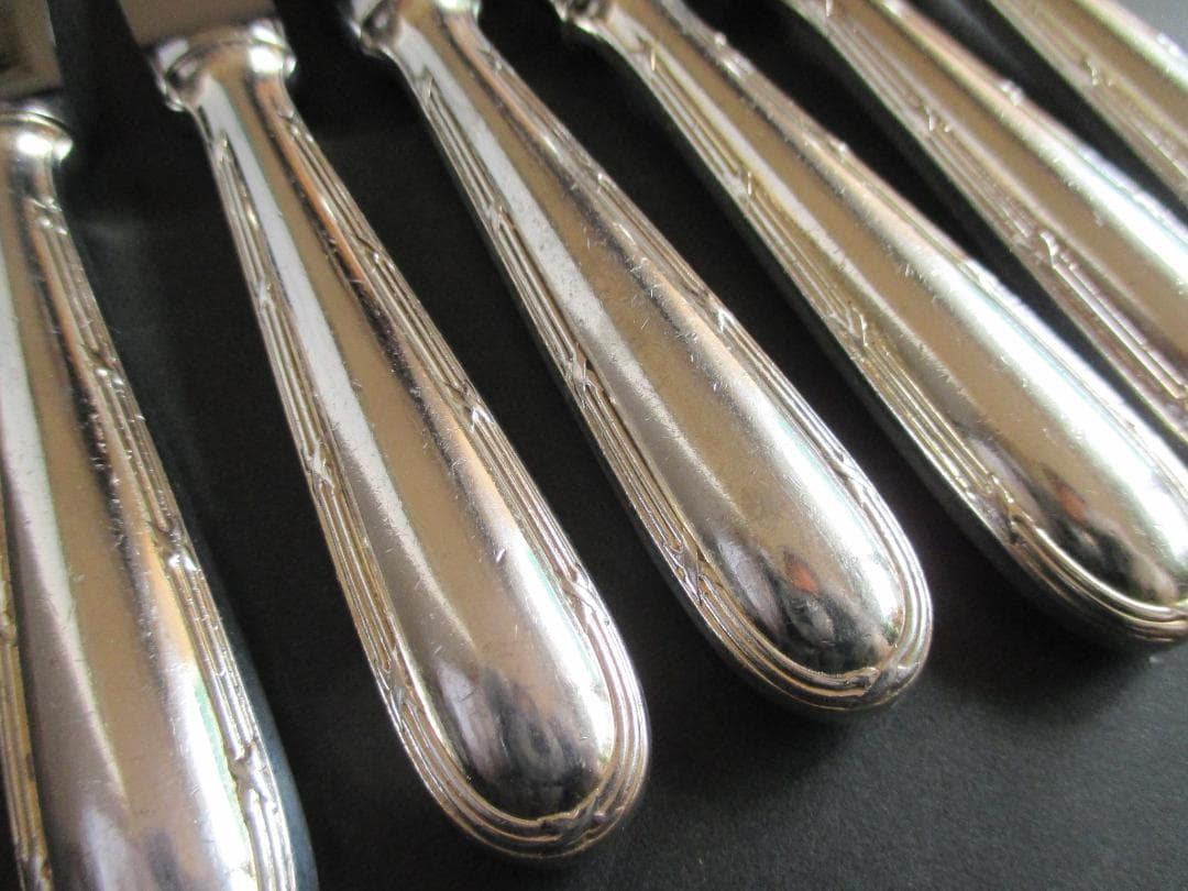 ☆仏蘭西銀器クリストフルシルバー　ナイフ6本セット　クリストフルホテル仕様