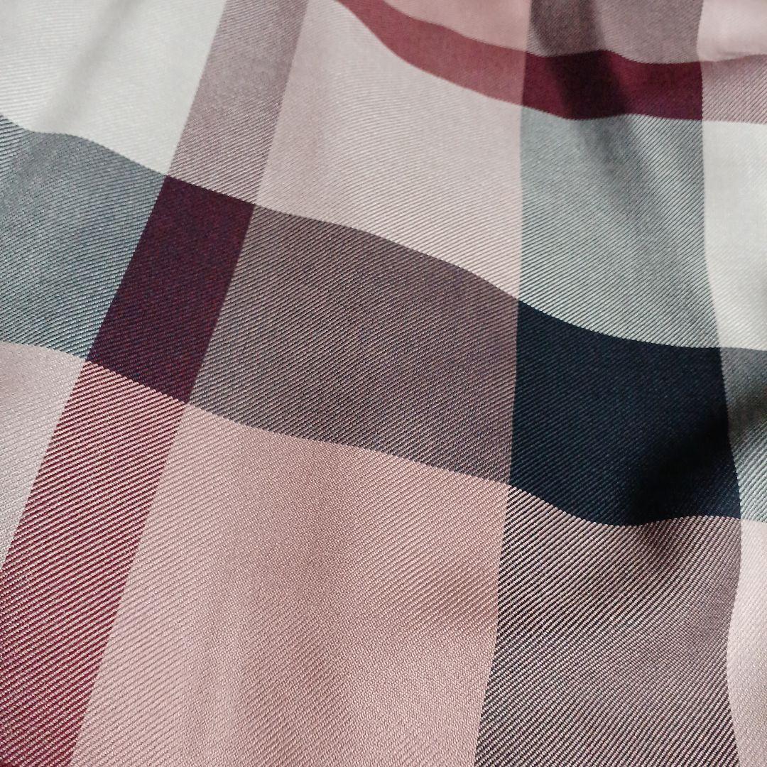 ブルーレーベルクレストブリッジ　スカート　ネイビー　ピンクチェック　38