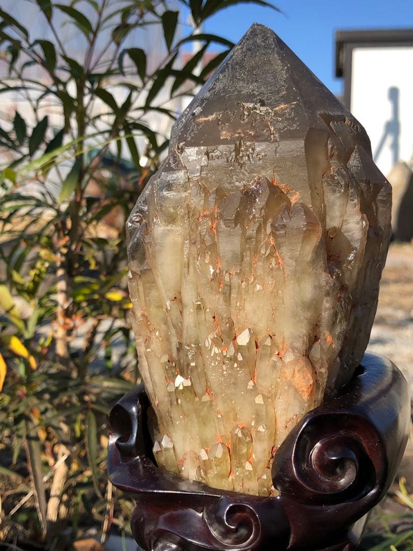 ✳極みの逸品 1.16kg 綺麗　茶トリン　クラスター 天然石